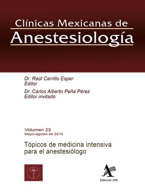 cover image of Tópicos de medicina intensiva para el anestesiólogo